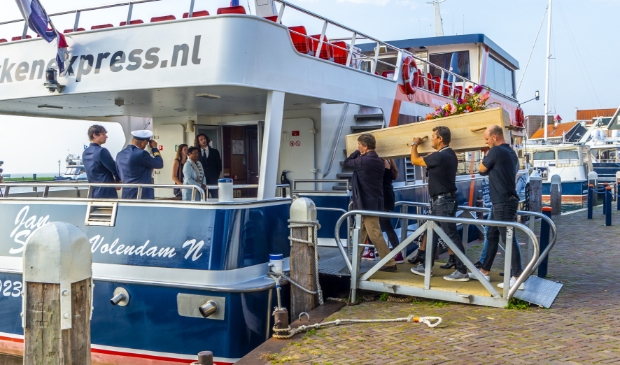 <p>De laatste groet voor "ome Joop" werd in scene gezet. </p>