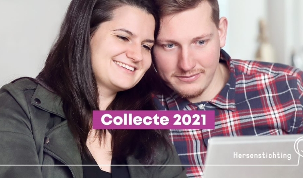 De Hersenstichting collecteert online.