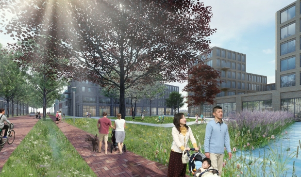 Artist impression: Meer groen in de vernieuwde Gildestraat.