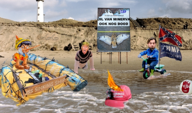 <p>'Bestorming' van het strand</p>