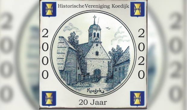 <p>Mijlpaal voor de Historische Vereniging Koedijk.</p>