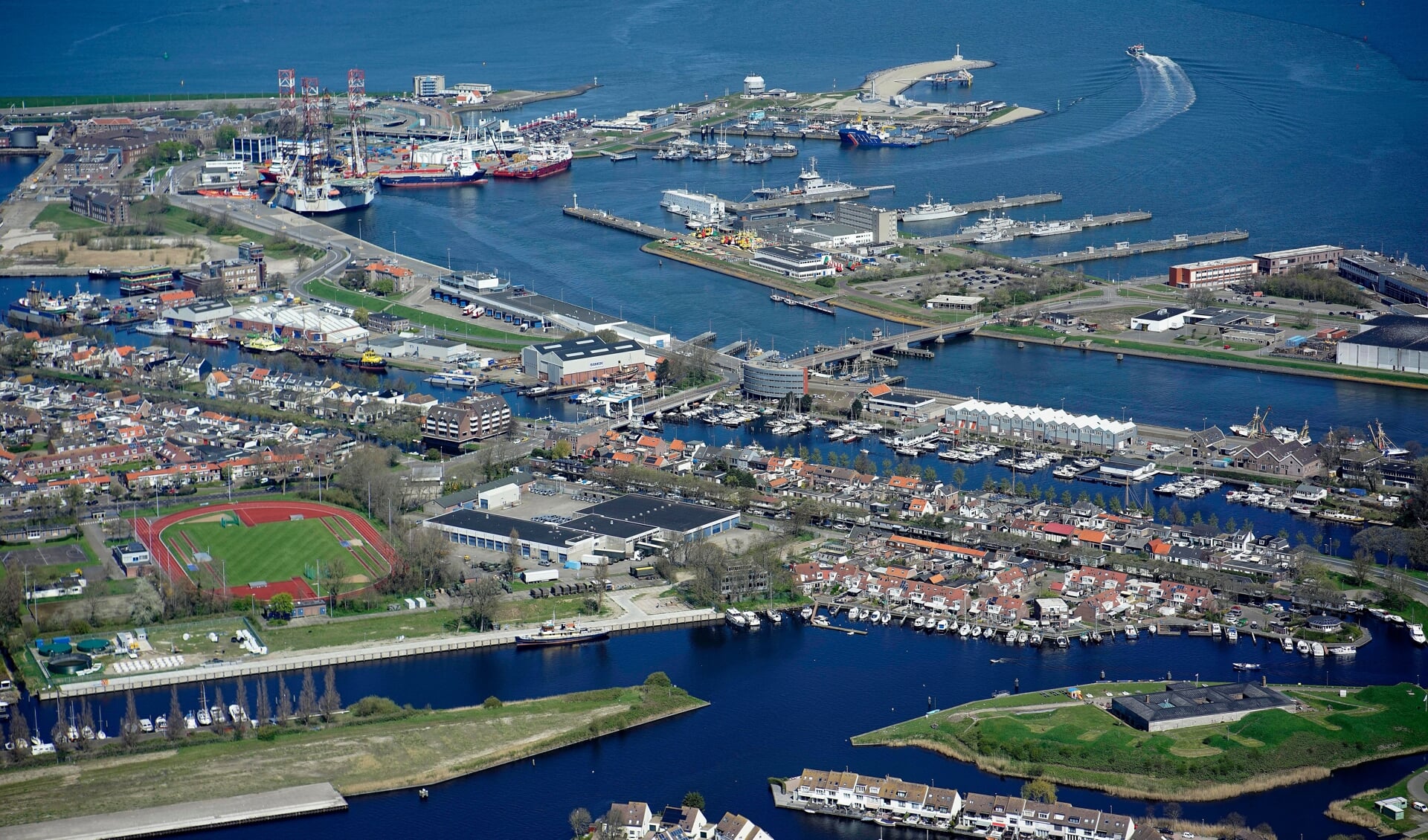 De haven van Den Helder. 