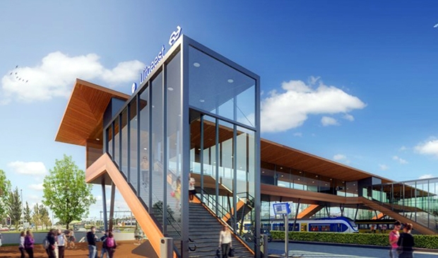 <p>Artist impression van het nieuwe station. </p>