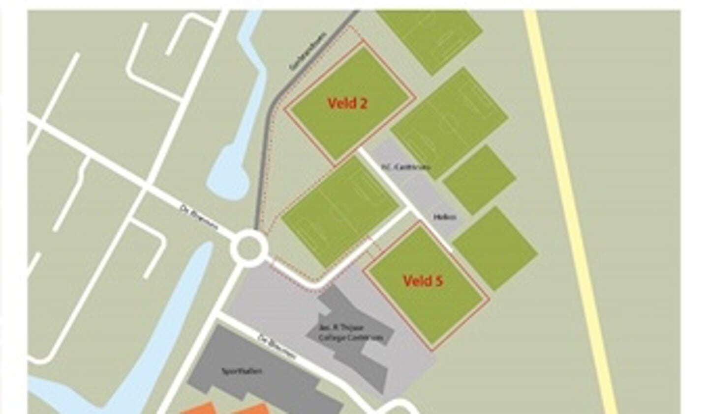 Een nieuw te bouwen zwembad op Sportpark Noord-End op Veld 5 heeft de voorkeur van het College.