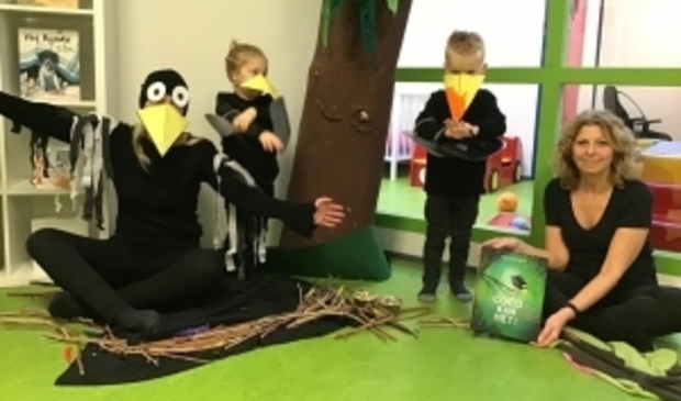 Het Kindercentrum in Midwoud tijdens het Nationale Voorleesontbijt.