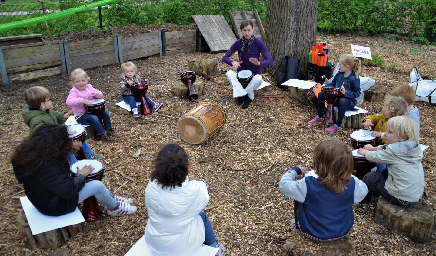 Zo maar een activiteit georganiseerd voor kinderen in de wijk. 