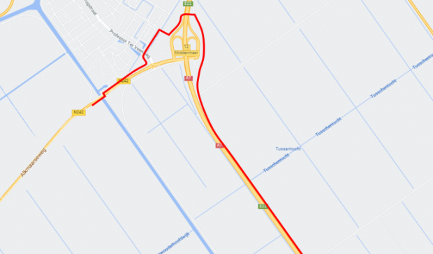 <p>Omleidingsroute.</p>