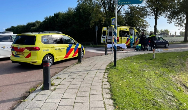 <p>Vrouw gewond naar ziekenhuis.</p>