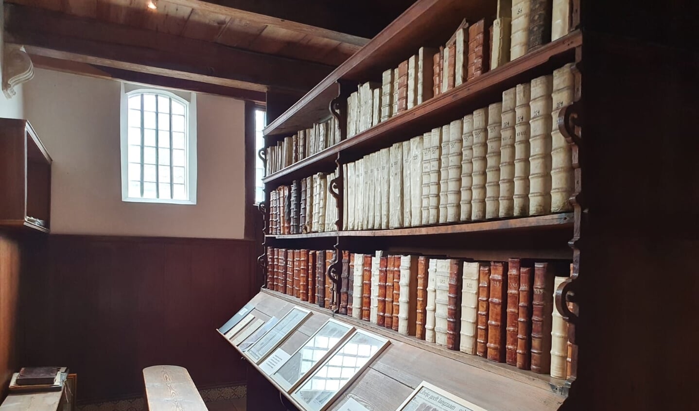 Originele stadsbibliotheek Librije in Westerkerk.