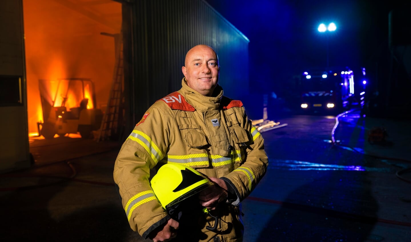 Richart Schouten is brandweercommandant in Westwoud.