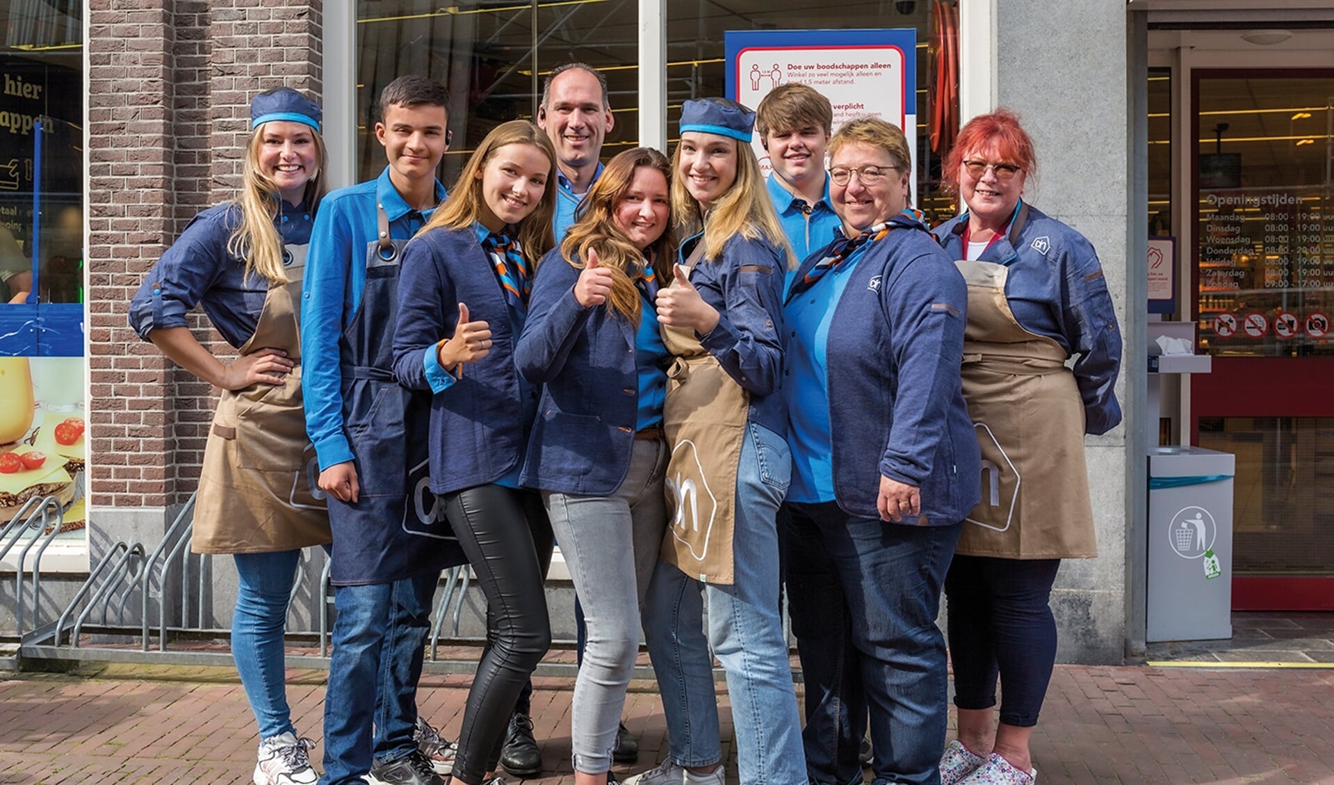 Het winkelteam Albert Heijn Grote Noord.