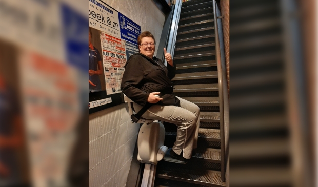 <p>De traplift is zeer welkome aanvulling voor de club.</p>