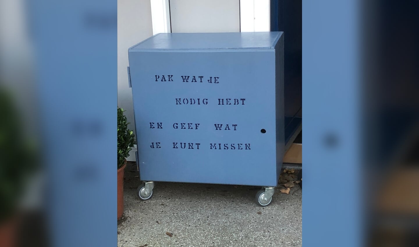 Het duurzame buurtinitiatief waar je wat kunt pakken maar ook kunt neerzetten om de 'winkel' draaiende te houden..
