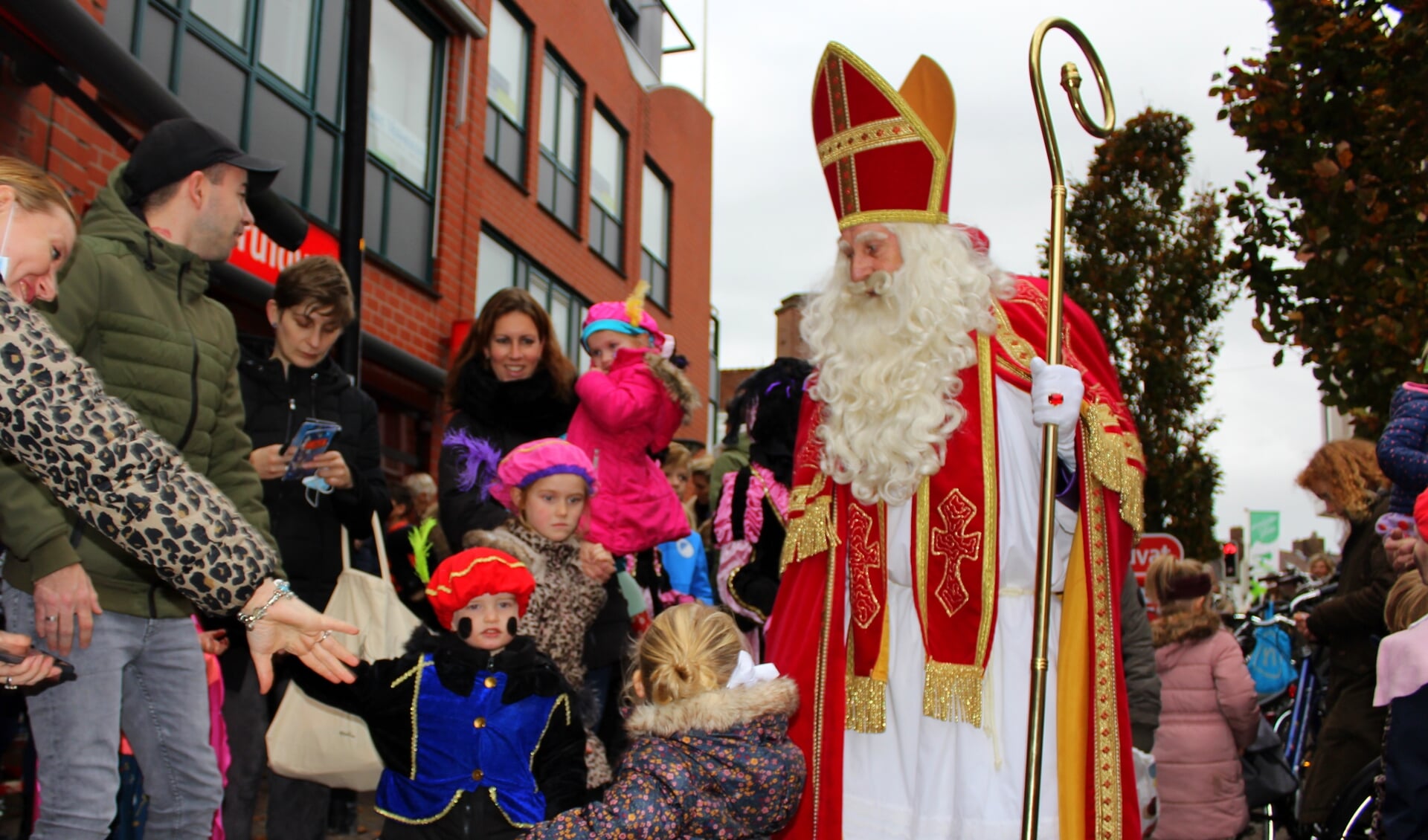 De intocht van Sinterklaas vorig jaar in Boskoop.