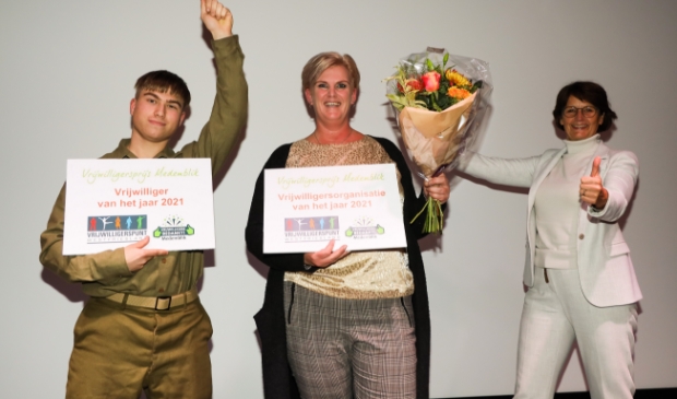 Joppe Zijlstra, Sandra Arendz en wethouder Joset Fit.