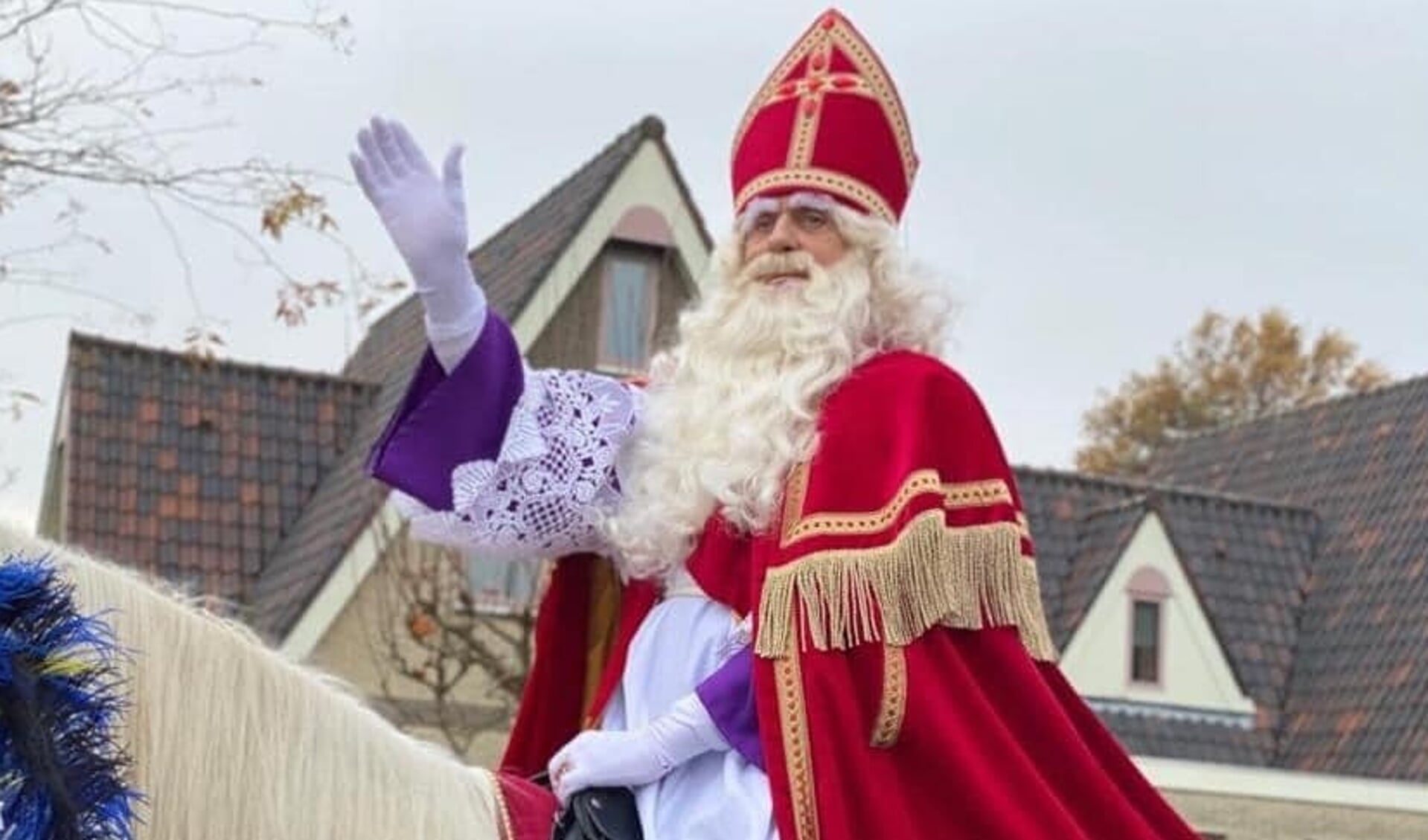 Ook voor Sinterklaas zijn het bizarre tijden. 