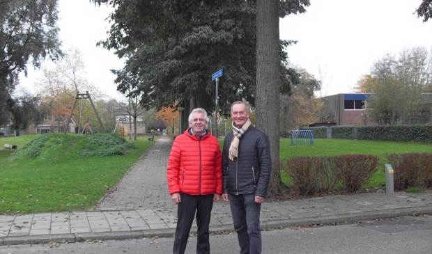 <p>Kees Blankendaal en Gert Ursem voor de bouwgronden. Of toch niet?</p>