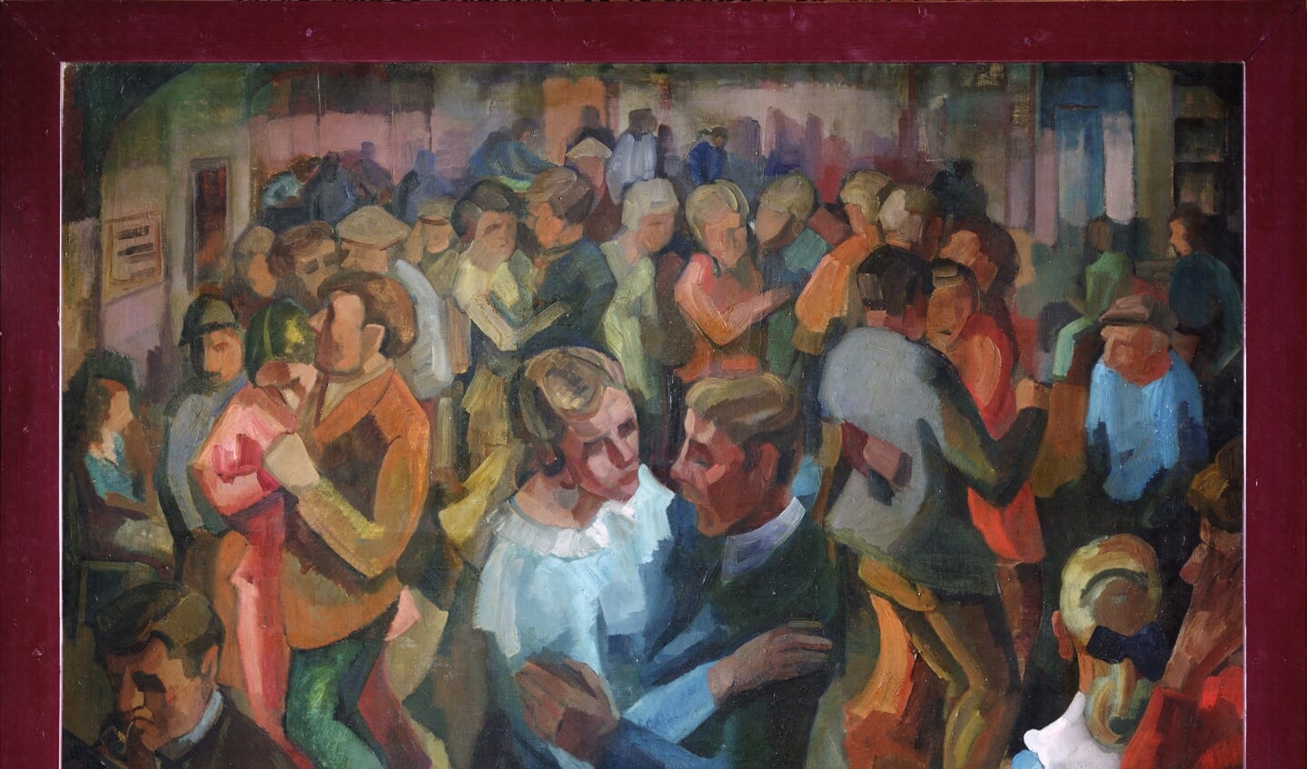 Frans Huysmans: Dansen in de Rustende Jager in Bergen. Hij schilderde waarschijnlijk ook zo’n feest in de Rustende Jager van Schoorl