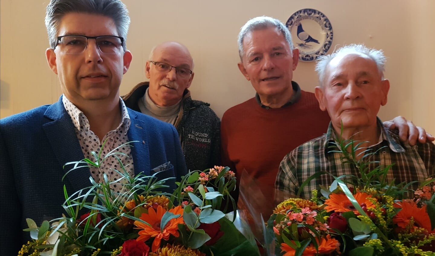 V.l.n.r. Bert van Zoolingen, Marijn van Geel, Jan Roelofsen en Dirk Scheer. 