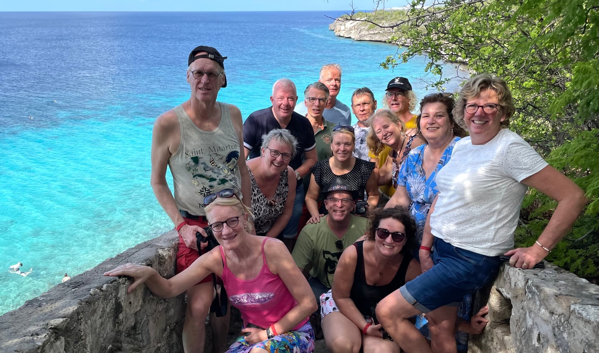 Peter Barten en Miranda, Esther Bouman en Peter, Jan Leegwater en Ria, Irene Waterham en Peter, Marion Leijen en Ton, Don Bosma en Karin, Suzanne Jong en Rob.