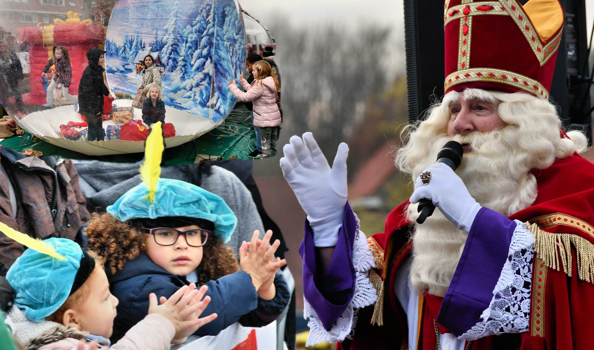Sint vult zaterdag menig kinderhandje terwijl ook de Magic Globe er weer staat. 