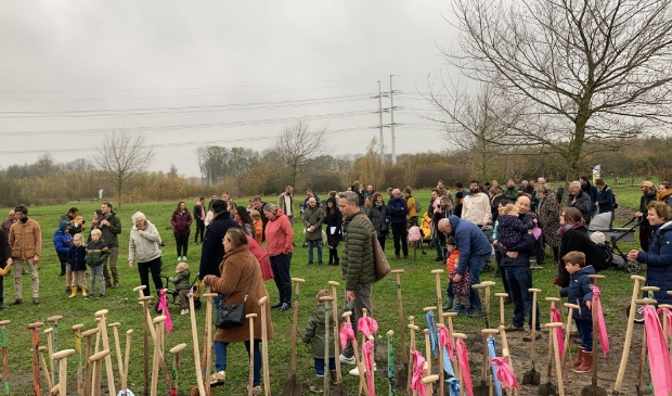 <p>Het KinderBomenBos in Benthuizen is sinds zaterdag ruim 160 bomen rijker. </p>