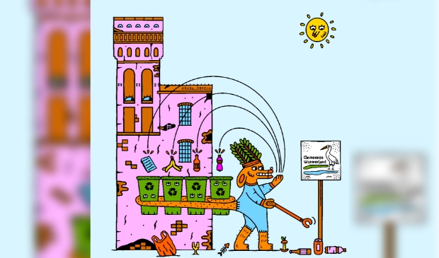 <p>De Opruimheld in actie.</p>