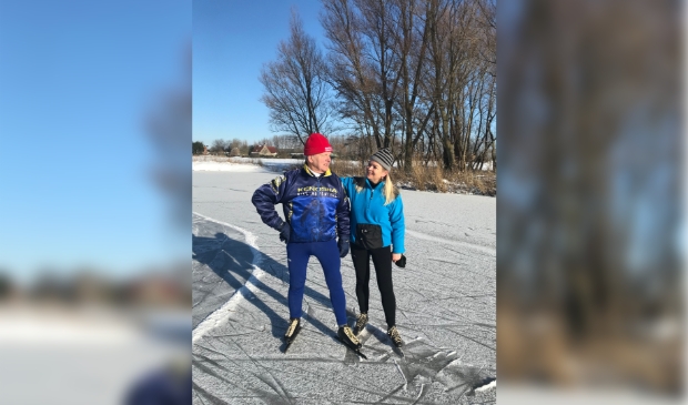 <p>Piet Willemse met dochter Ria.</p>
