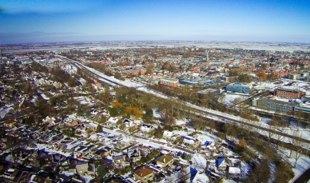 <p>Schagen gezien vanaf een drone.</p>