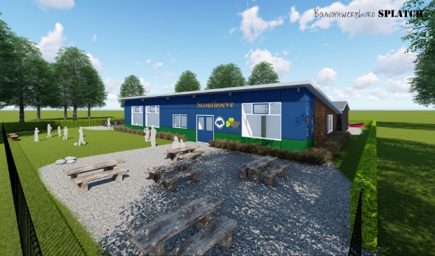 <p>Een artist impression van het nieuwe clubhuis.</p>