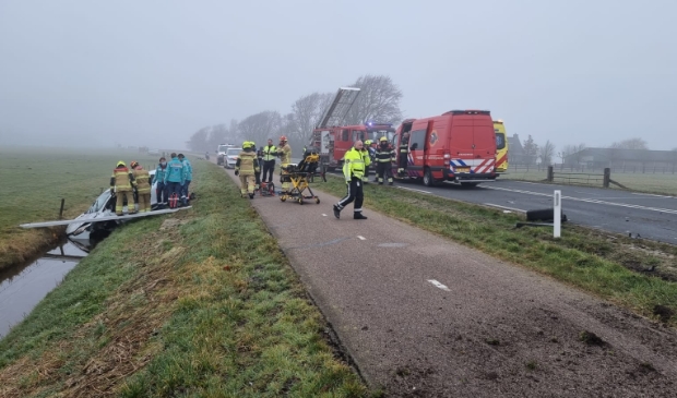 <p>Hulpdiensten zijn groots ter plaatse op N203.</p>