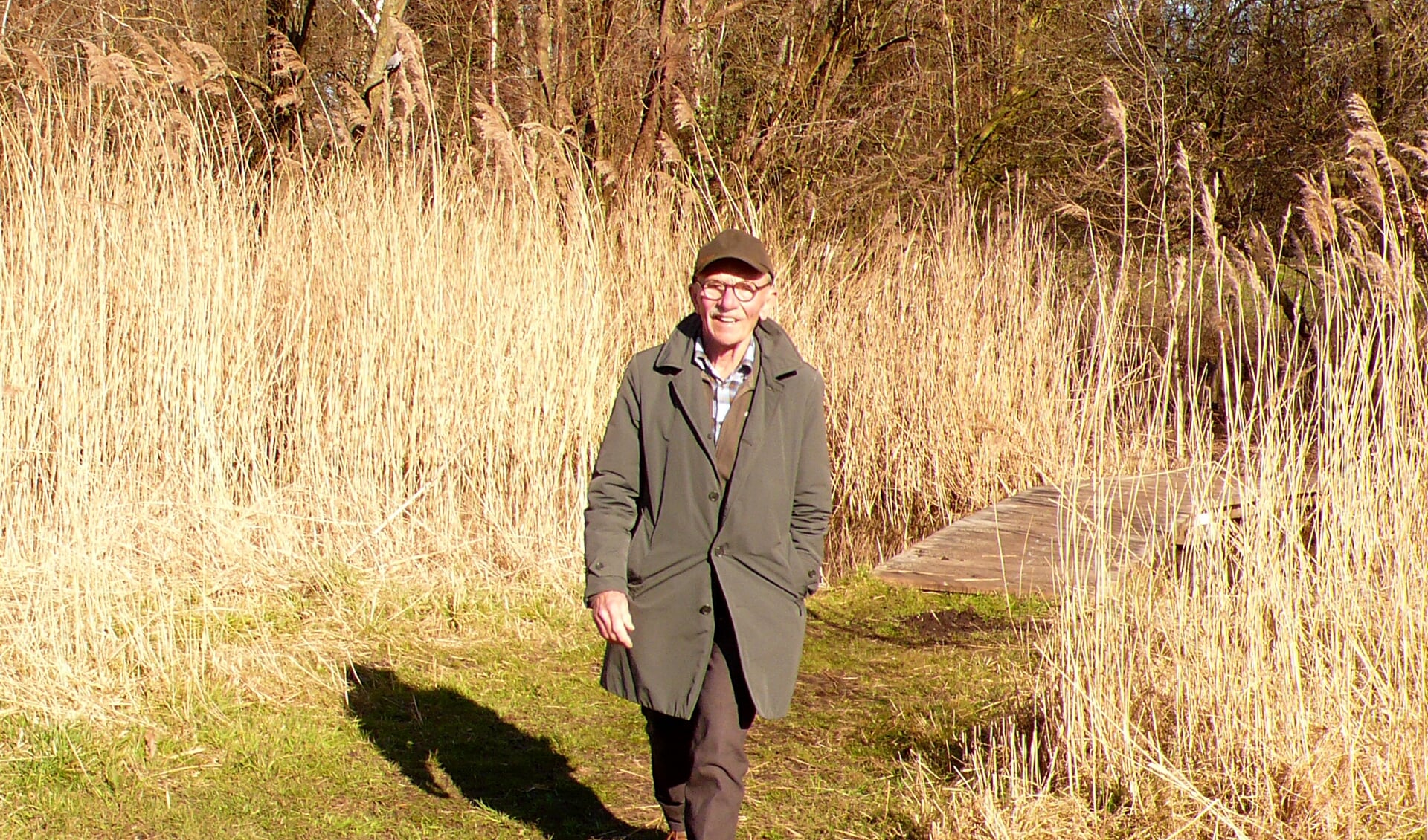 John Jansen van Galen tijdens een van zijn wandelingen.