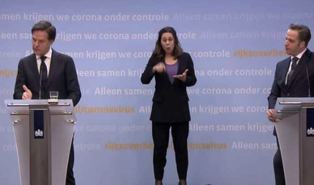 Persconferentie over de coronamaatregelen.