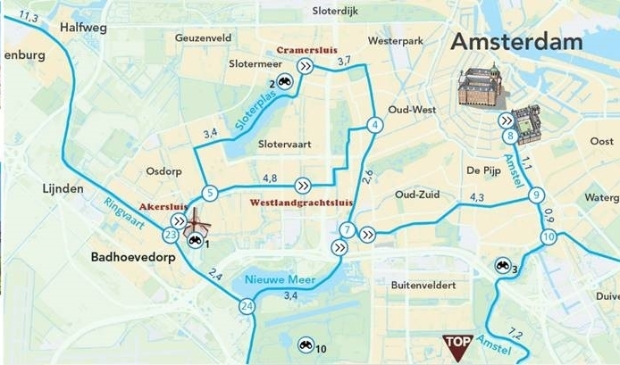 <p>De vaarkaart </p>