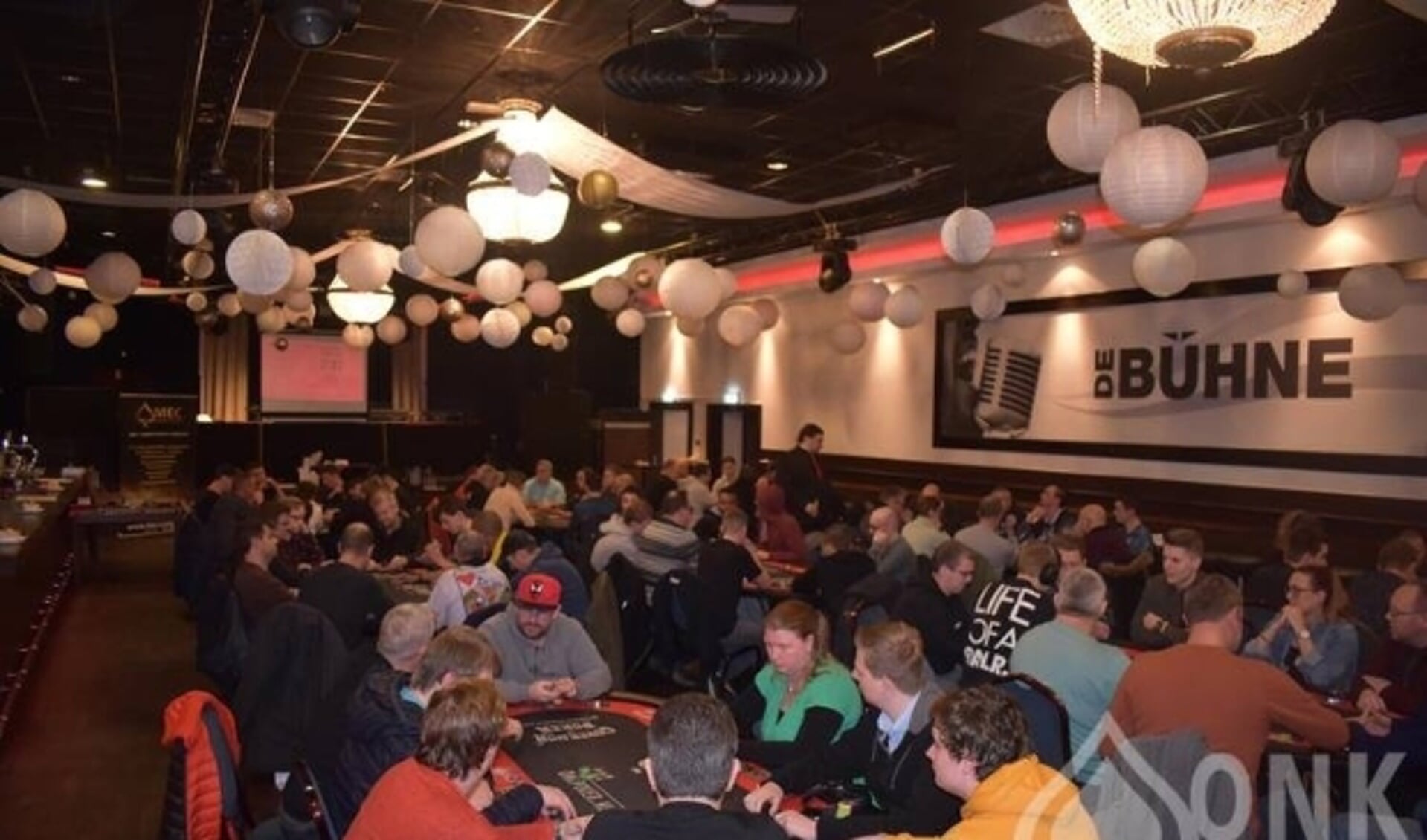 Hoe een voorronde ONK Poker voor maart 2020 er nog uitzag.