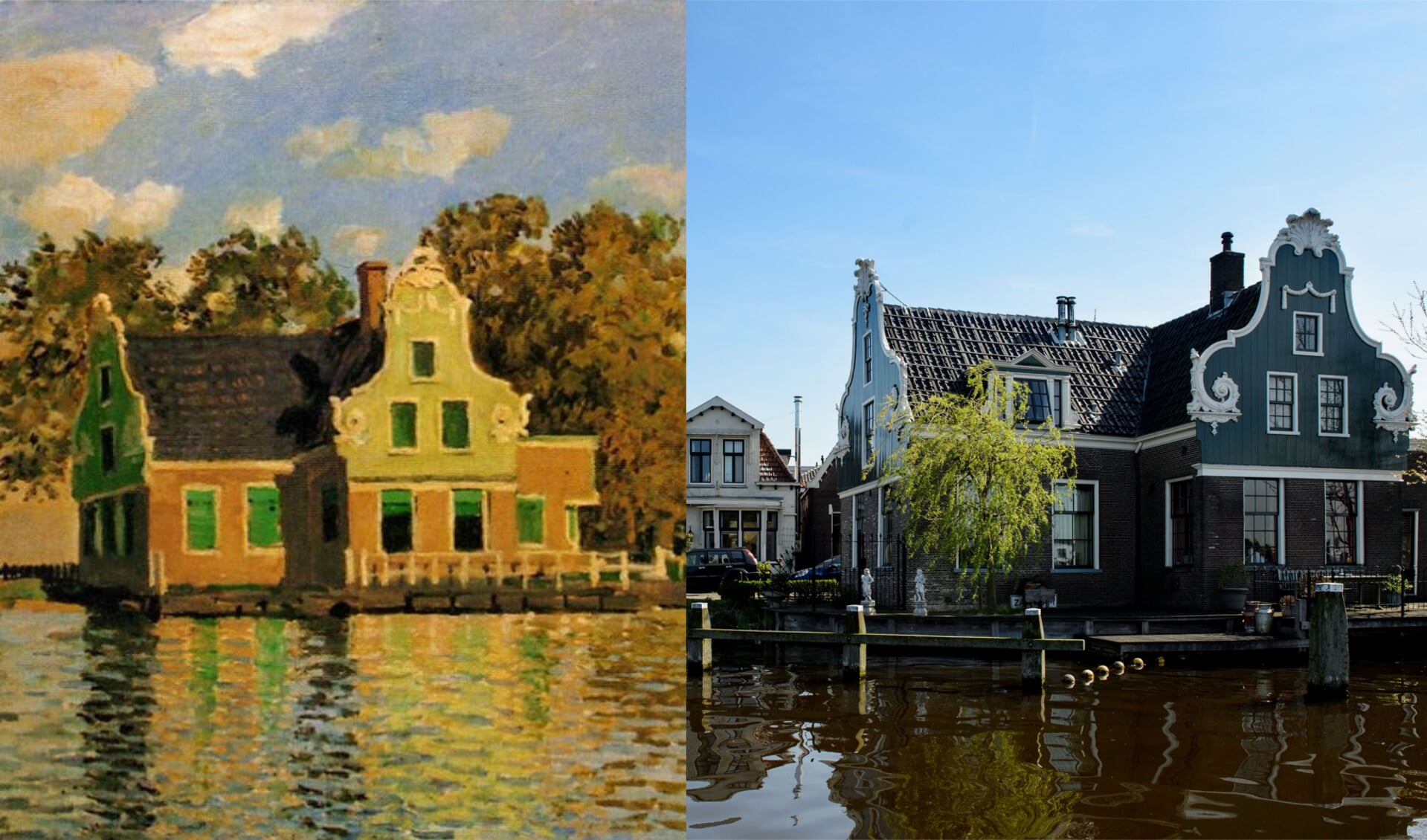 Monet was maar kort in de Zaanstreek maar leverde een enorme productie aan schilderijen. 