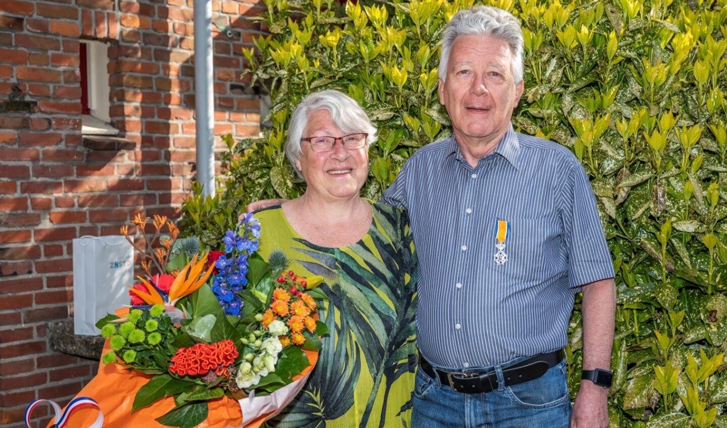 De heer Kraaij, benoemd tot  Lid in de Orde van Oranje Nassau. 