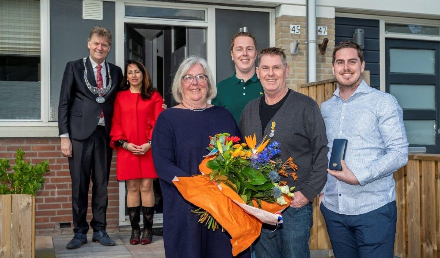 De heer Van Lienen, benoemd tot  Lid in de Orde van Oranje Nassau. 