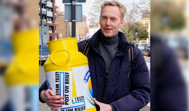 <p>Unico van Kooten, initiatiefnemer van de gele melkbus.</p>