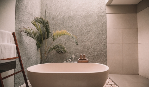 <p>Geniet van groen tijdens het baden. </p>