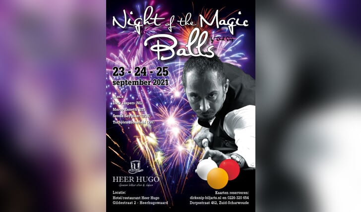 Het affiche voor Night of the Magic Balls.