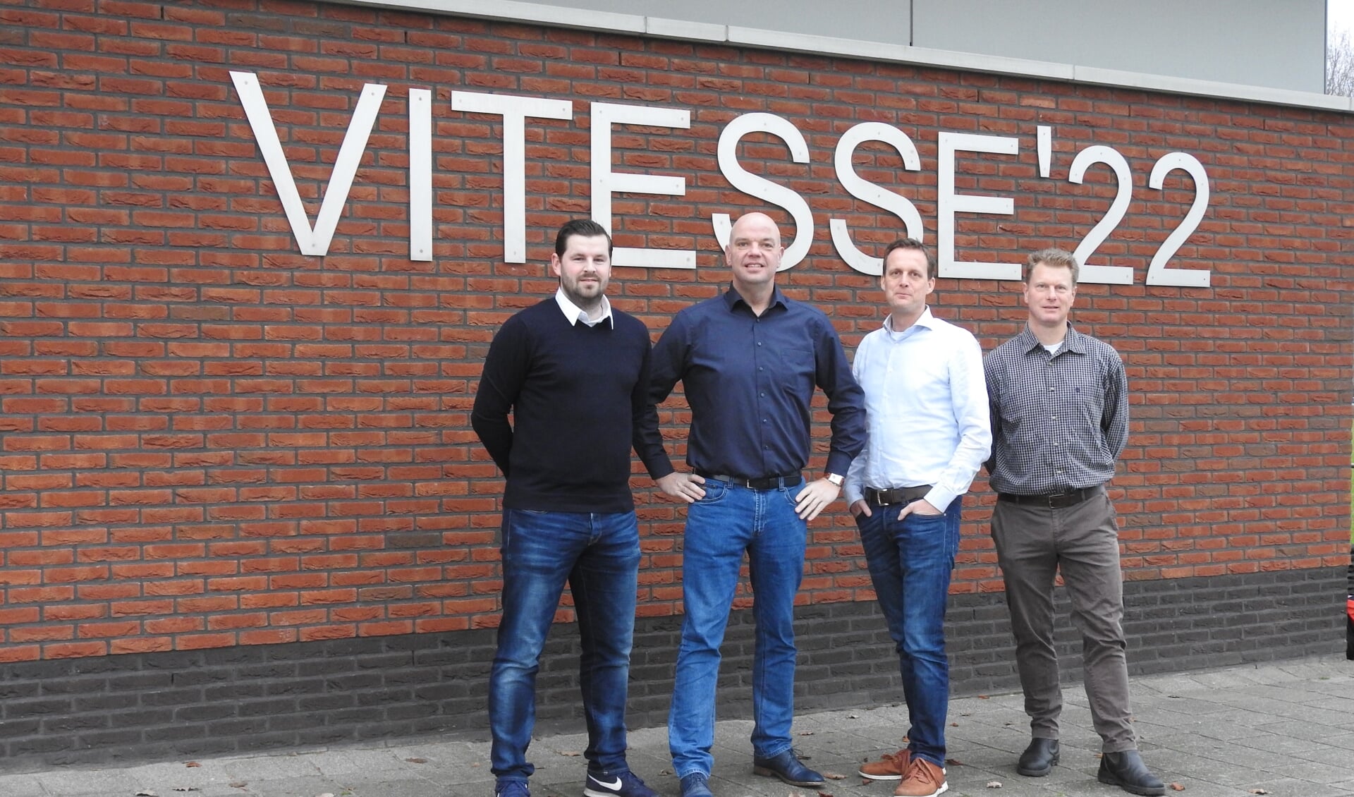 De 100 Jaar Vitesse ’22 commissie: Koen Glorie, Marcel Krimp, Jacob Stuifbergen en Dennis Vermorken 