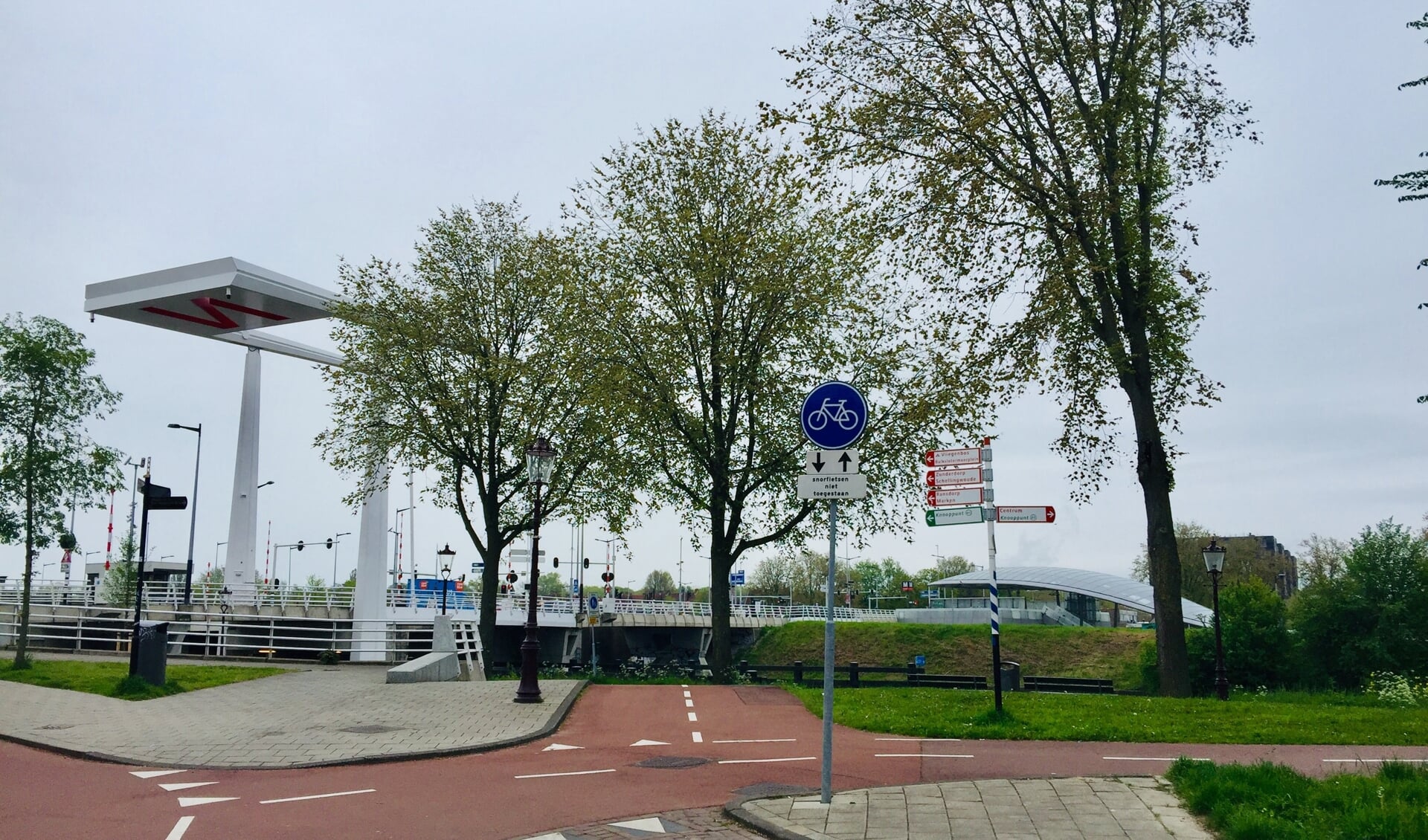Het gebied bij sration Noorderpark.