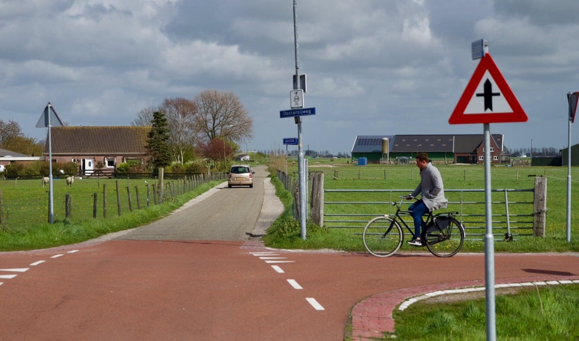 Kruispunt Lagelaan/Oosterzijweg.