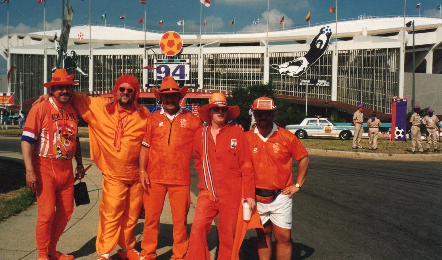Samen in 1994 met vrienden naar het WK in Amerika.