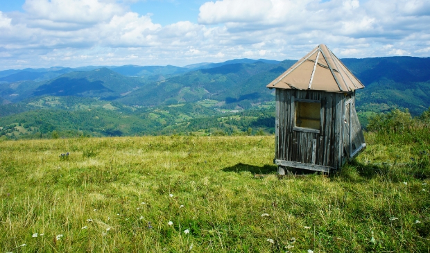 <p>Drina River House werd verwoest door de golven.</p>