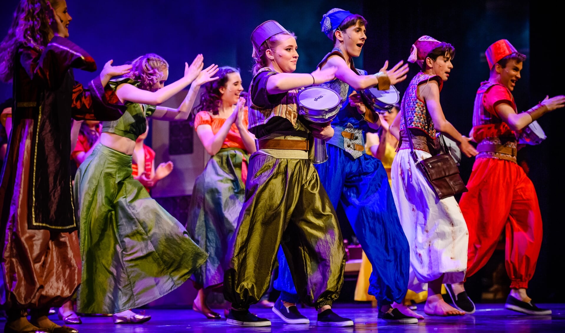 Een eerdere uitvoering van de musical Aladdin door de Jeugdtheaterschool Haarlemmermeer.
