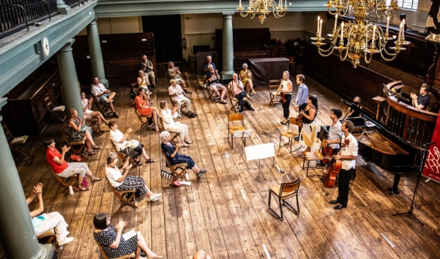 <p>Singelkerk tijdens het Grachtenfestival 2020.</p>