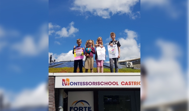 <p>Kinderen van groep 3, 4 en 5 van Montessorischool Castricum werken zes weken aan een klimaatproject .</p>
