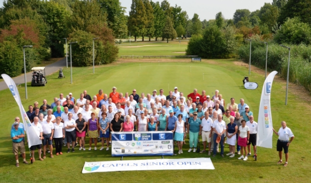 Vrolijkheid bij de deelnemers aan een eerdere editie van het Capels Senior Open.